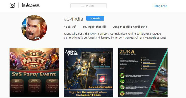 Arena of Valor tiếp tục tiến tới thị trường Ấn Độ đầy màu mỡ với những thành tích đáng nể