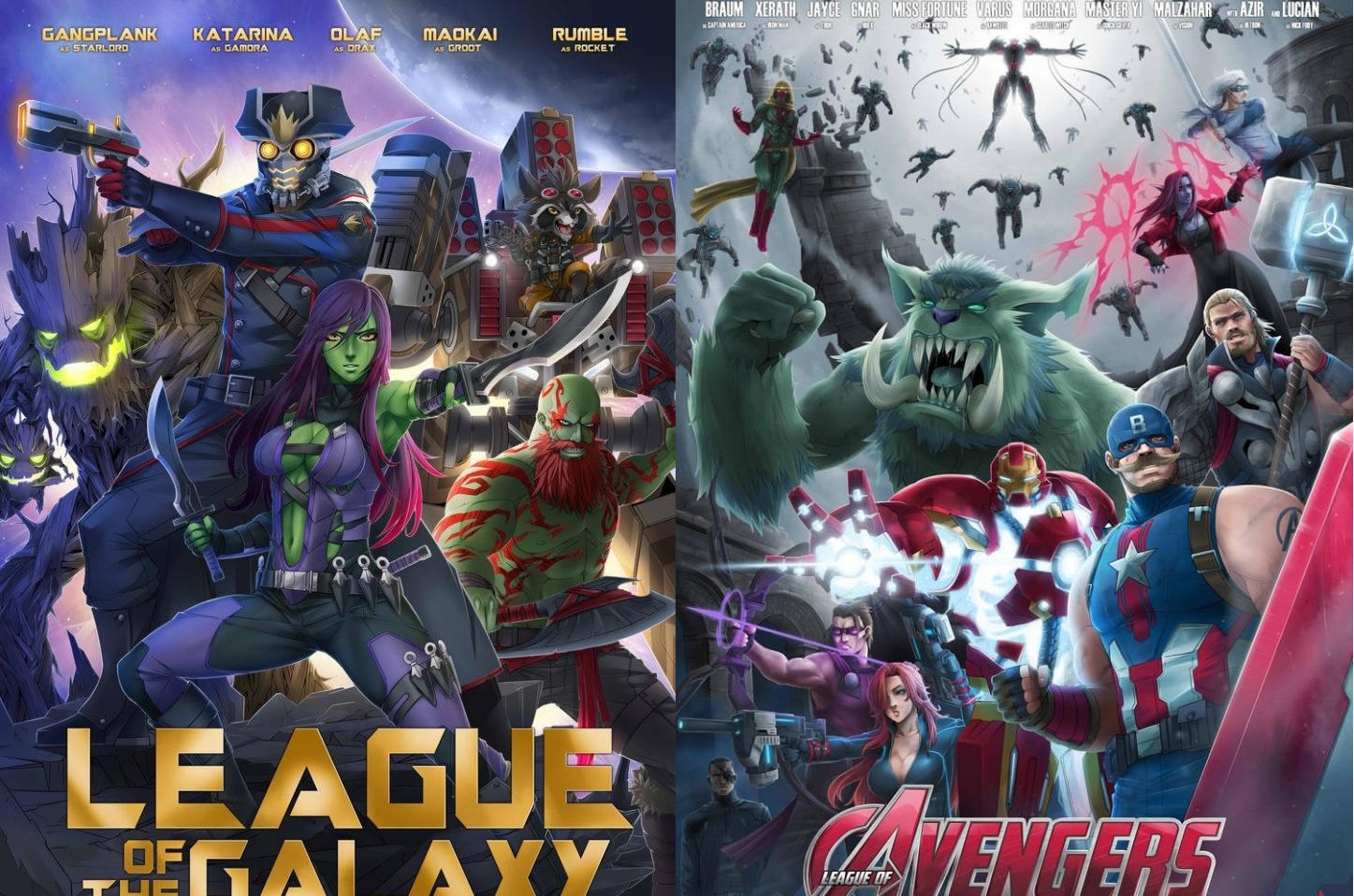 LMHT: Loạt trang phục trong Liên Minh với phong cách biệt đội Avengers trong vũ trụ Marvel khiến cho fan đứng ngồi không yên