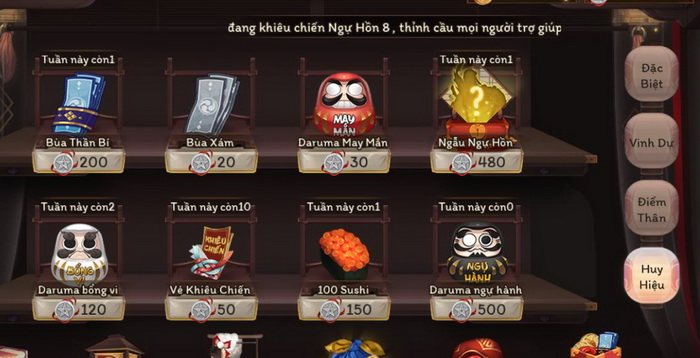 Âm Dương Sư: Daruma con đường ngắn nhất để có được thức thần 6 hột