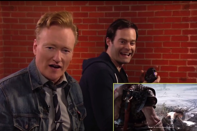 Một Kratos không thể ngờ đến với Conan O'Brien