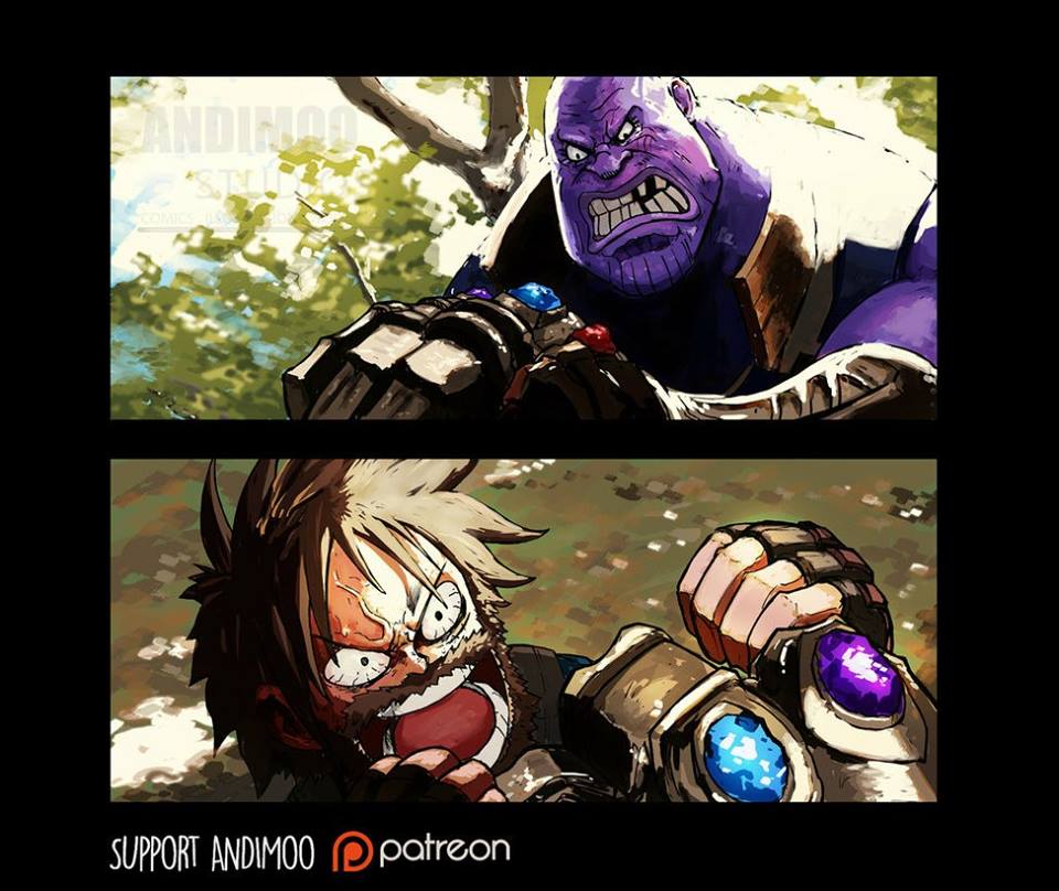 Chết cười khi các nhân vật trong One Piece và các Anime khác trở thành SAH Avengers