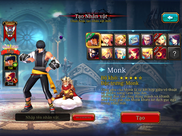 Kritika: The White Knights cập nhật class mới có thể sử dụng cả võ thuật lẫn phép thuật