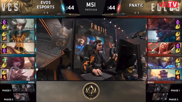 MSI 2018: EVOS với chiến thuật đẩy lén khá đáng sợ nhưng cuối cùng vẫn không khuất phục đc FNC