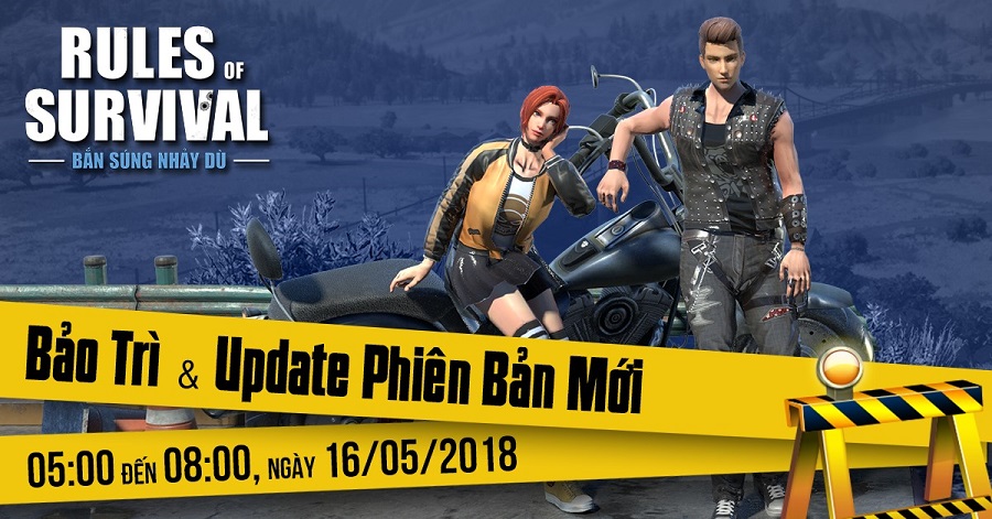 Rules of Survival: Chi tiết bản cập nhật 16/05 - Nhiều chỉnh sửa thiết yếu và khuyến mãi bất ngờ