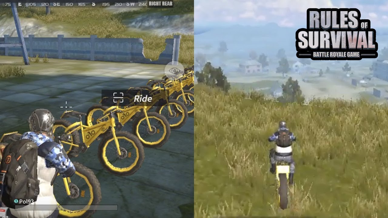 Rules Of Survival -  Bug nhẹ khiến cho xe đạp có thể đạt vận tốc cao như đang lái xe hơi vậy