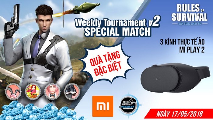 Rinh kính thực tế ảo Mi Play 2 khi thi đấu ROS Mobile Weekly Tournament