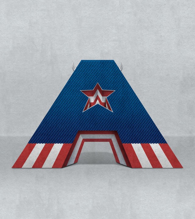 Chiêm ngưỡng bộ chữ cái được lấy cảm hứng từ các siêu anh hùng