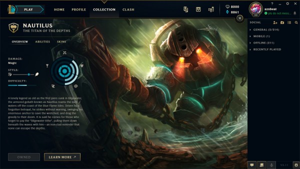 LMHT: Nautilus và Fizz được chỉnh sửa tiểu sử, Mmáy Dọn Lính giờ sẽ làm choáng lính