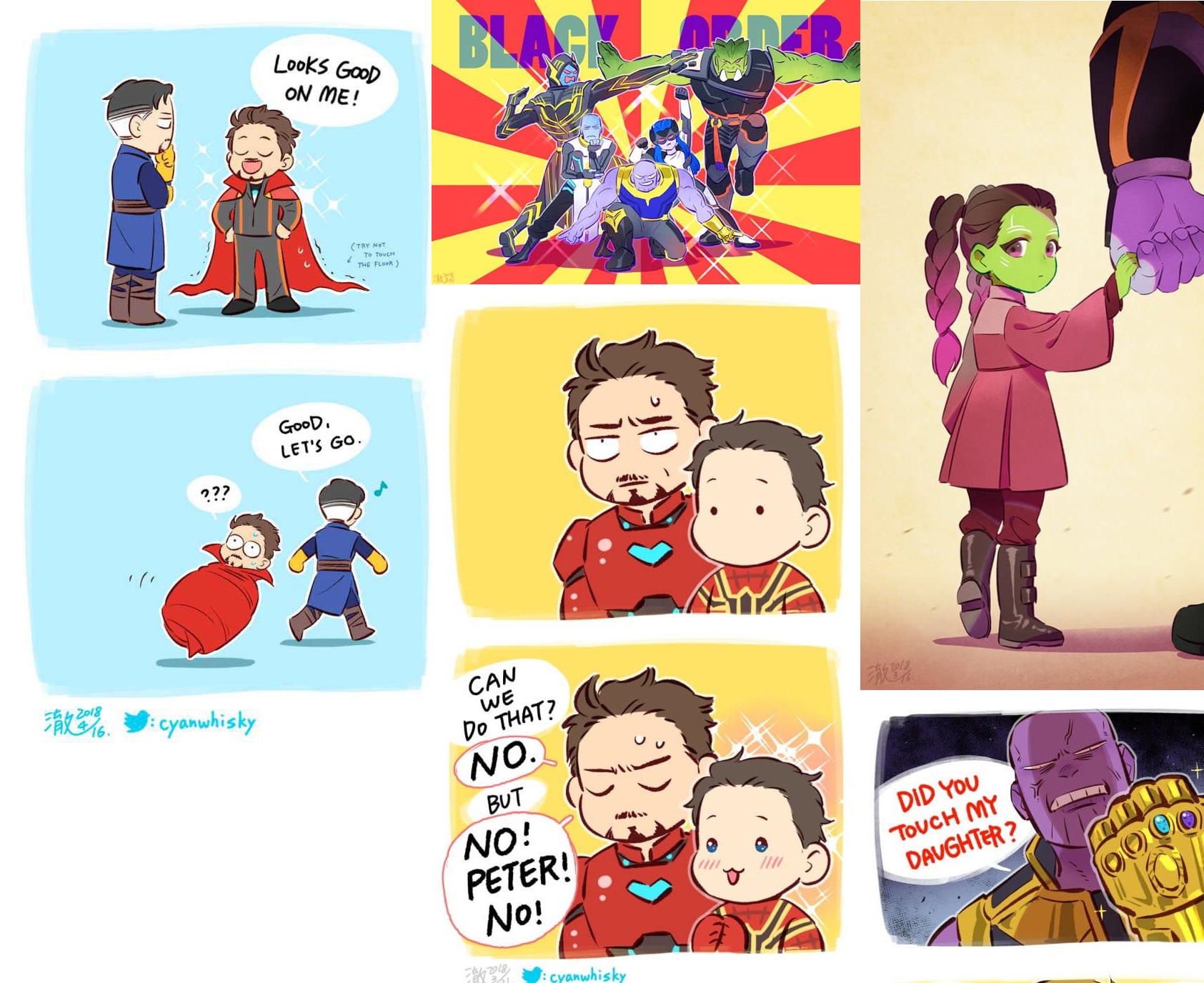 Sặc cười với bộ ảnh vẽ theo phong cách cực dễ thương của các thành viên trong Avengers: Infinity War