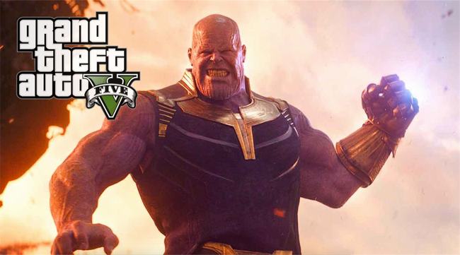 GTA V: Khi Thanos đặt chân đến Los Santos và phô diễn sức mạnh