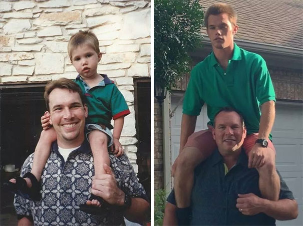 40 bức hình chứng minh, dù lớn đến đâu con vẫn là con của bố mẹ