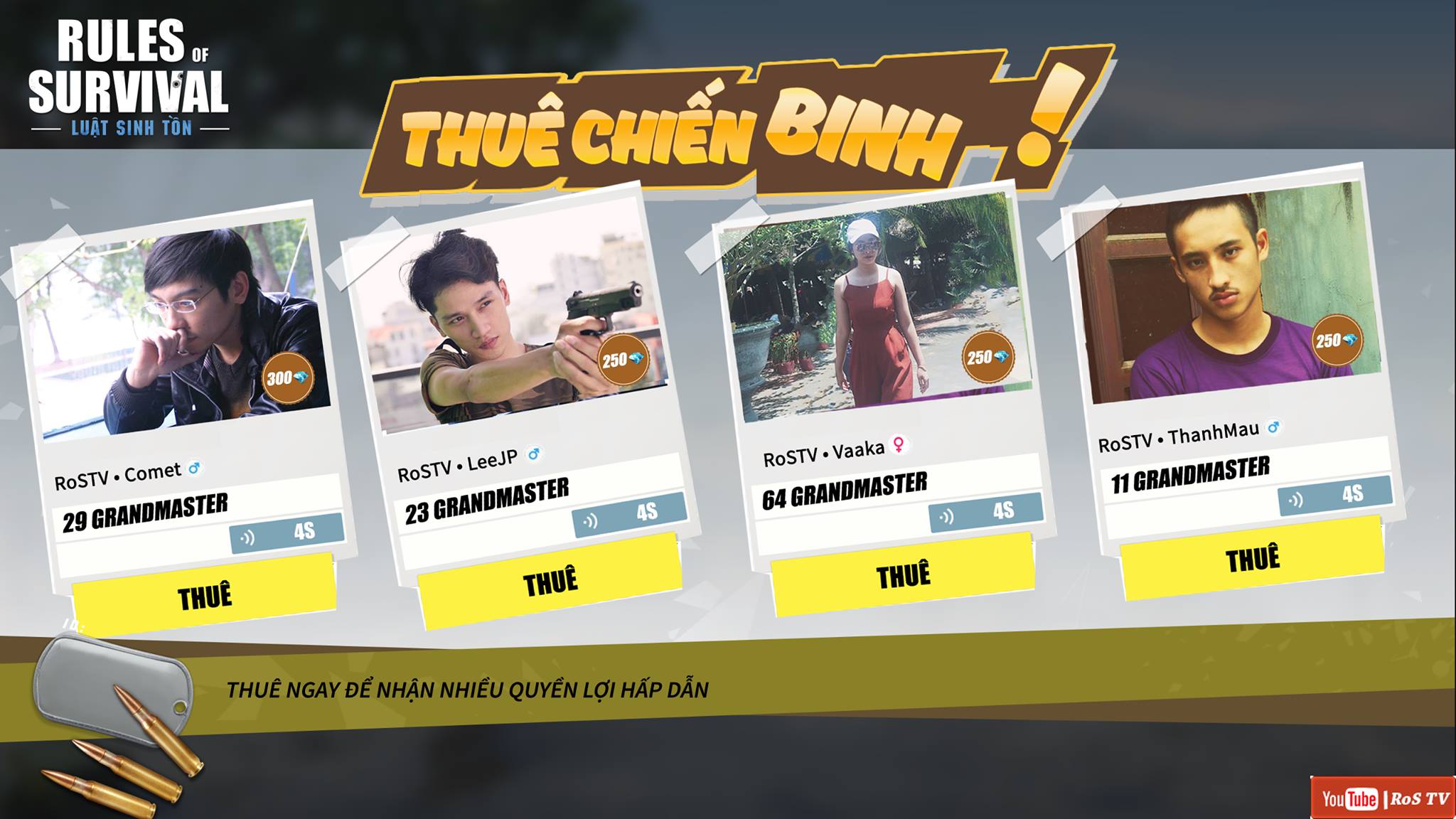 Rules Of Survival -  Gem sẽ có nhiều công dụng hơn rất nhiều trong bản cập nhật chiều ngày 30 / 5 này