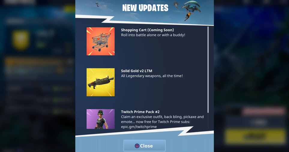 Fortnite - Chuẩn bị tung ra phương tiên di chuyển đầu tiên với tên gọi XE CHỞ HÀNG siêu bựa