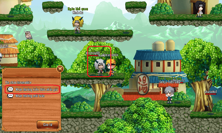 Tổng hợp toàn bộ đáp án trong Hoạt Động Kiến Thức Nhẫn Giả trong Làng Lá Phiêu Lưu Ký