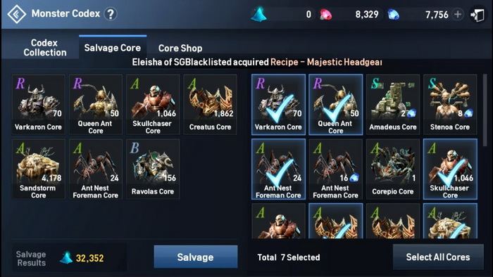 Lineage 2 Revolution: Hướng dẫn vị trí farm tất cả Monster Core từ cấp 1 - 260+