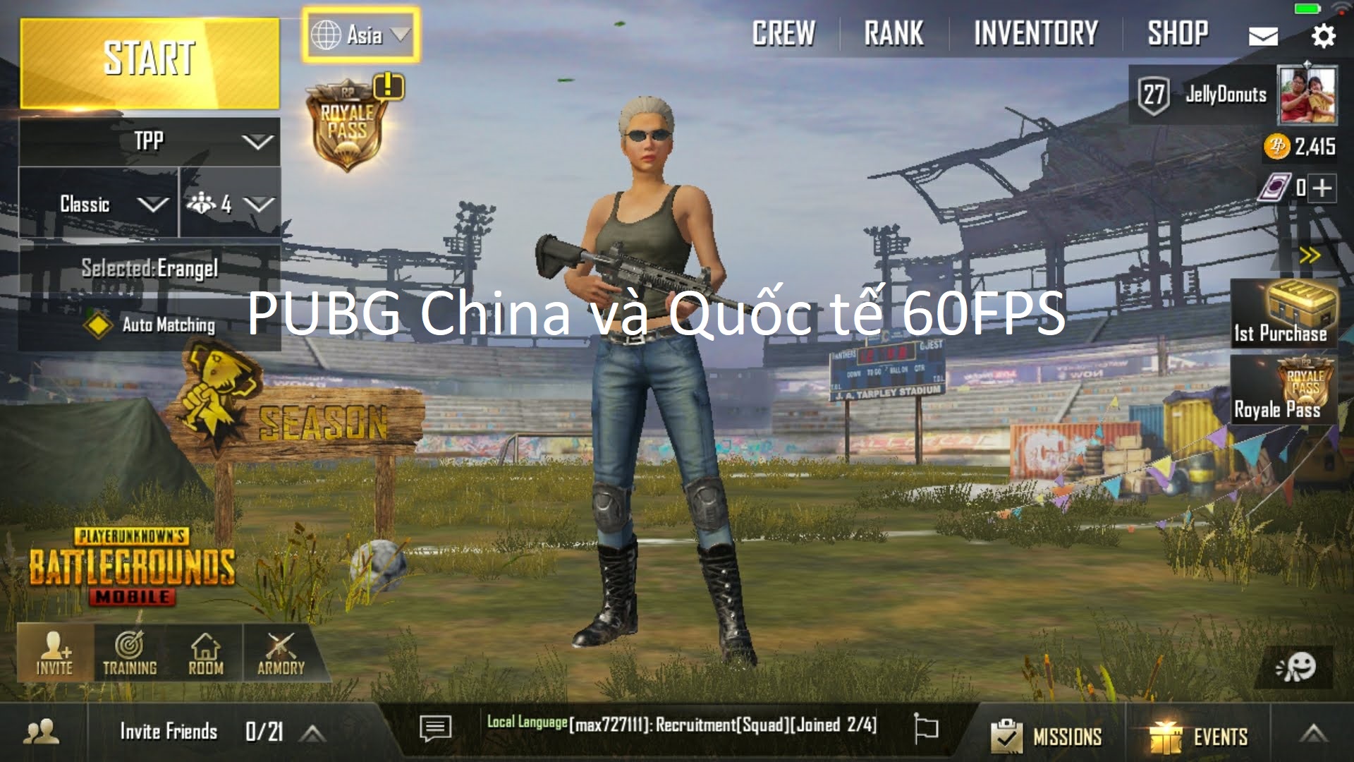 Cách chơi PUBG Mobile China và Quốc tế 60FPS đơn giản nhất trên phiên bản 0.8.6