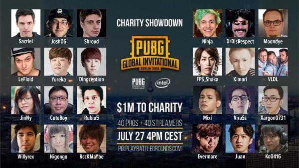 PUBG Charity Showdown - Giải đấu từ thiện "tiền tỷ", "toàn sao", streamer nổi tiếng