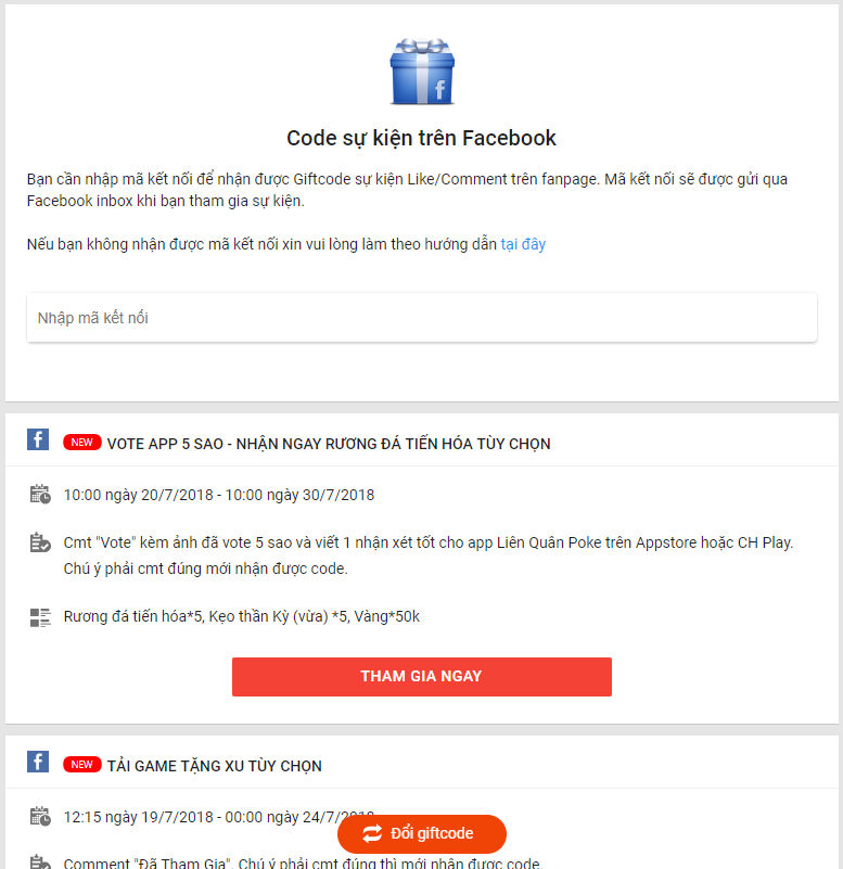 Liên Quân Poke - Pocketown - Hướng dẫn nhận Giftcode quà hấp dẫn từ game