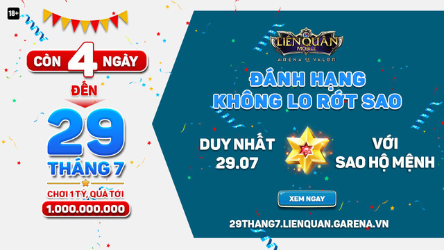 Liên Quân Mobile xuất hiện item chống rớt Rank, nạp càng nhiều tiền thì leo Rank càng dễ