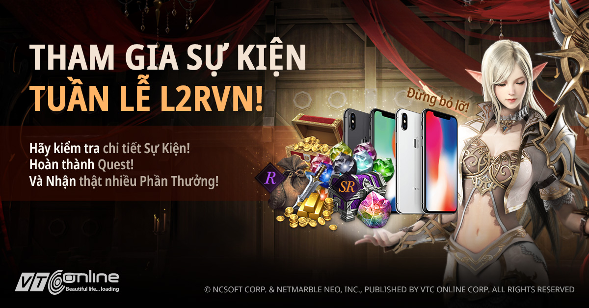 VTC chính thức mở cửa Lineage 2 Revolution, tải ngay nhận ngay Gift Code hấp dẫn