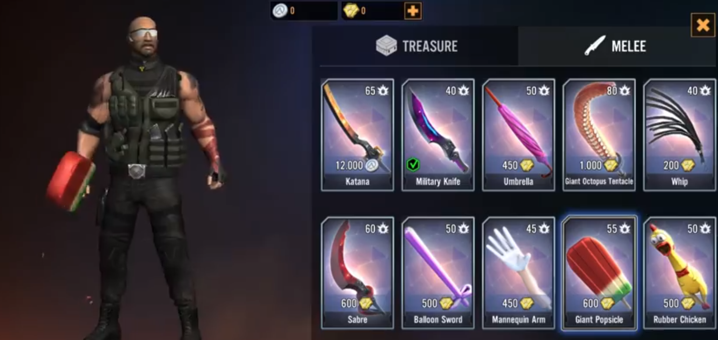 Arena Of Survivors - tựa game sinh tồn với 8 loại vũ khí khác nhau và các nhân vật sinh tồn có sức mạnh như siêu nhân