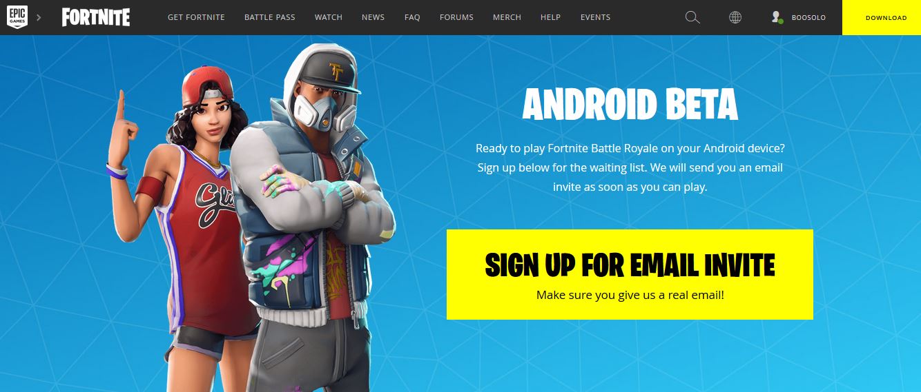 Hướng dẫn cách tải và đăng kí Fortnite Mobile dành cho Android đơn giản nhất