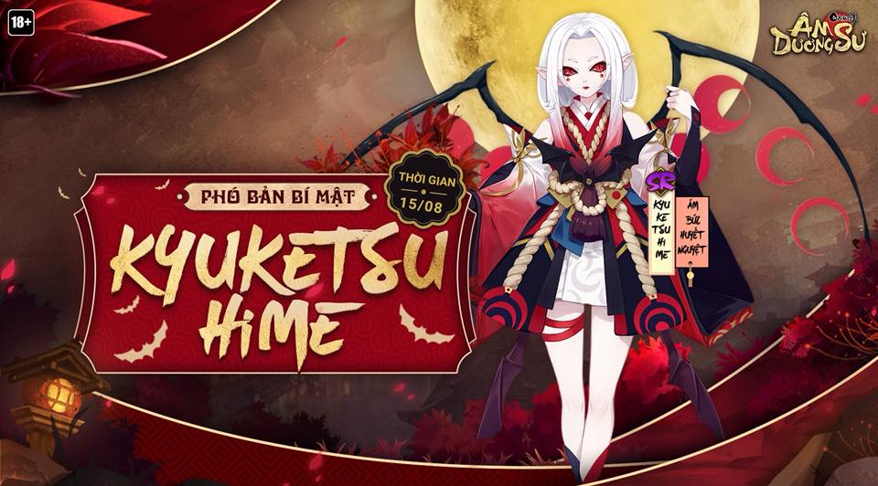 Âm Dương Sư: Hướng dẫn PBBM Hấp Huyết Cơ Kyuketsu Hime đơn giản và an toàn nhất