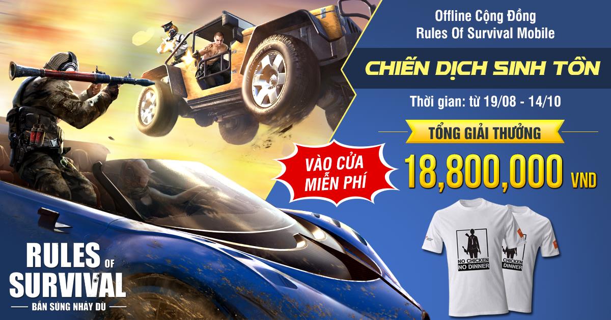 ROS Mobile: Nhận quà cực hot khi tham dự offline Chiến Dịch Sinh Tồn tại Hà Nội ngày 19/8
