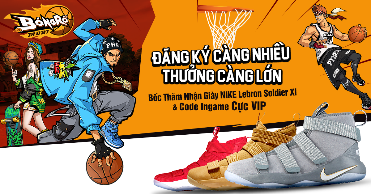 VNG bất ngờ cho đăng ký trước siêu phẩm Bóng Rổ Mobi nhận giày Nike và code cực hot