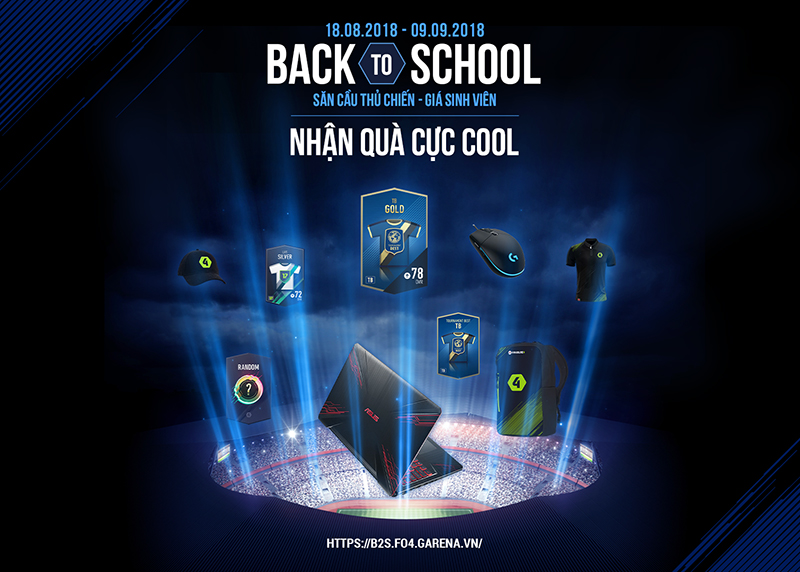 FIFA Online 4 tung gói cầu thủ Back 2 School cực hot cùng Vòng quay may mắn chắc chắn nhận quà