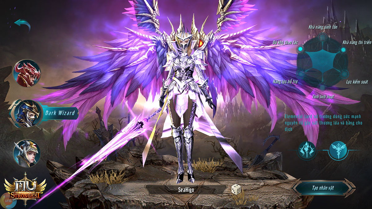 MU Strongest – Hệ thống nhân vật quen thuộc của lục địa MU