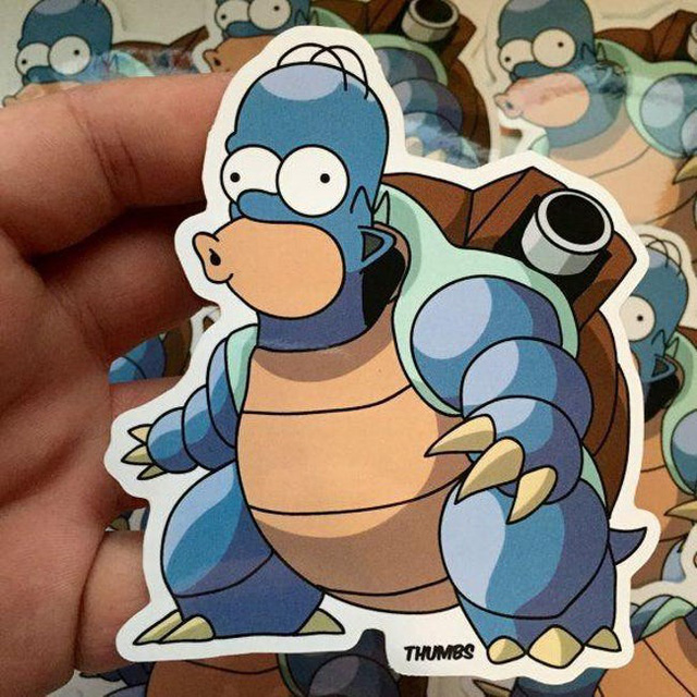 Sẽ như thế nào khi mà những nhân vật trong The Simpsons hóa thân thành Pokemon