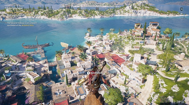 Bản đồ siêu rộng trong Assassin's Creed Odyssey, hơn 20 hòn đảo lớn nhỏ