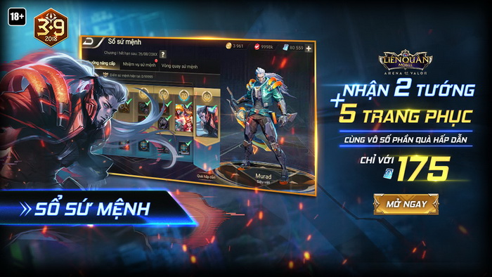 Liên Quân Mobile: Tính năng Sổ Sứ Mệnh đặc biệt sẽ ra mắt vào ngày mai 03/09