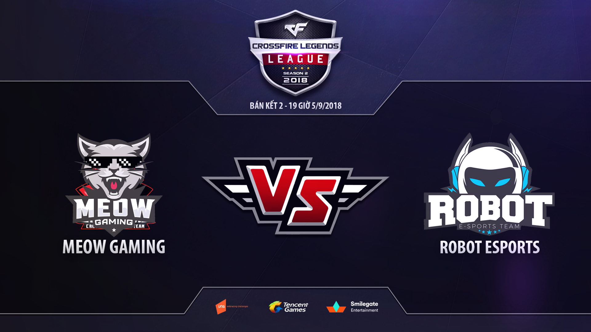 CF2L mùa 2 2018: CB Gaming vào chung kết, Meow so tài cùng Robot 19h ngày 5/9 