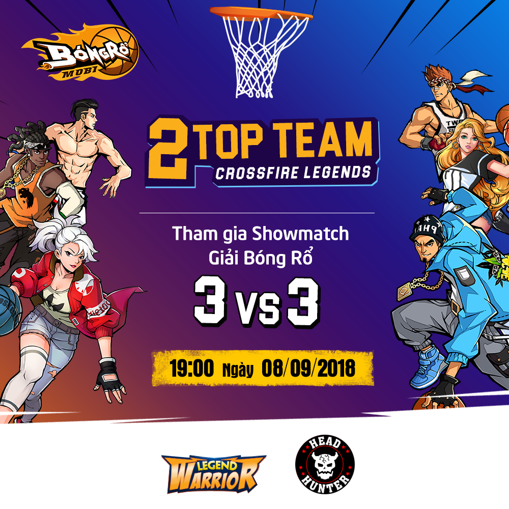 Xem Top team CFL thi đấu Bóng Rổ Mobi 3vs3 nhận quà cực đỉnh