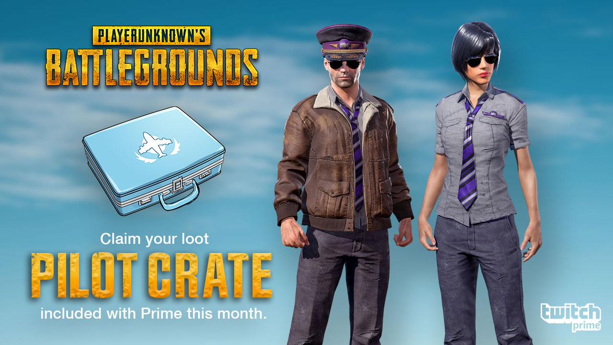 PUBG: Hướng dẫn nhận set Pilot Crate miễn phí  trên Twitch Prime