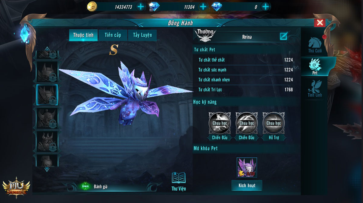 Bấn loạn vì dàn Pet “siêu cute” trong MU Strongest 