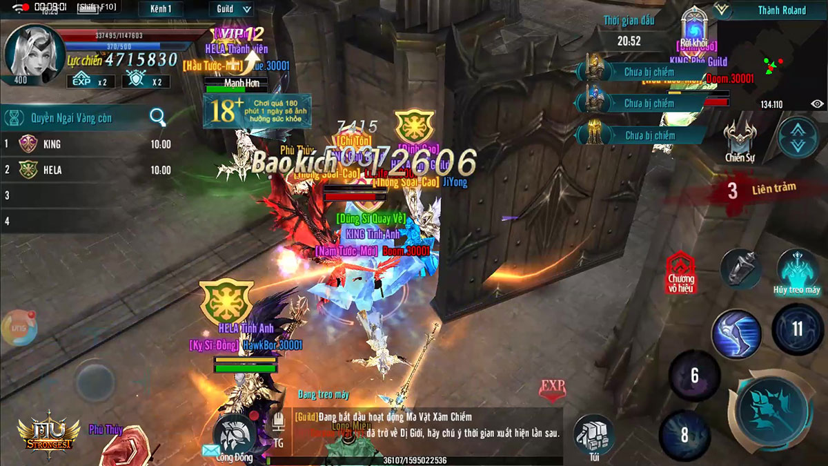 [Infographic] Ngã sấp mặt vì “hỗn chiến” ở MU Strongest