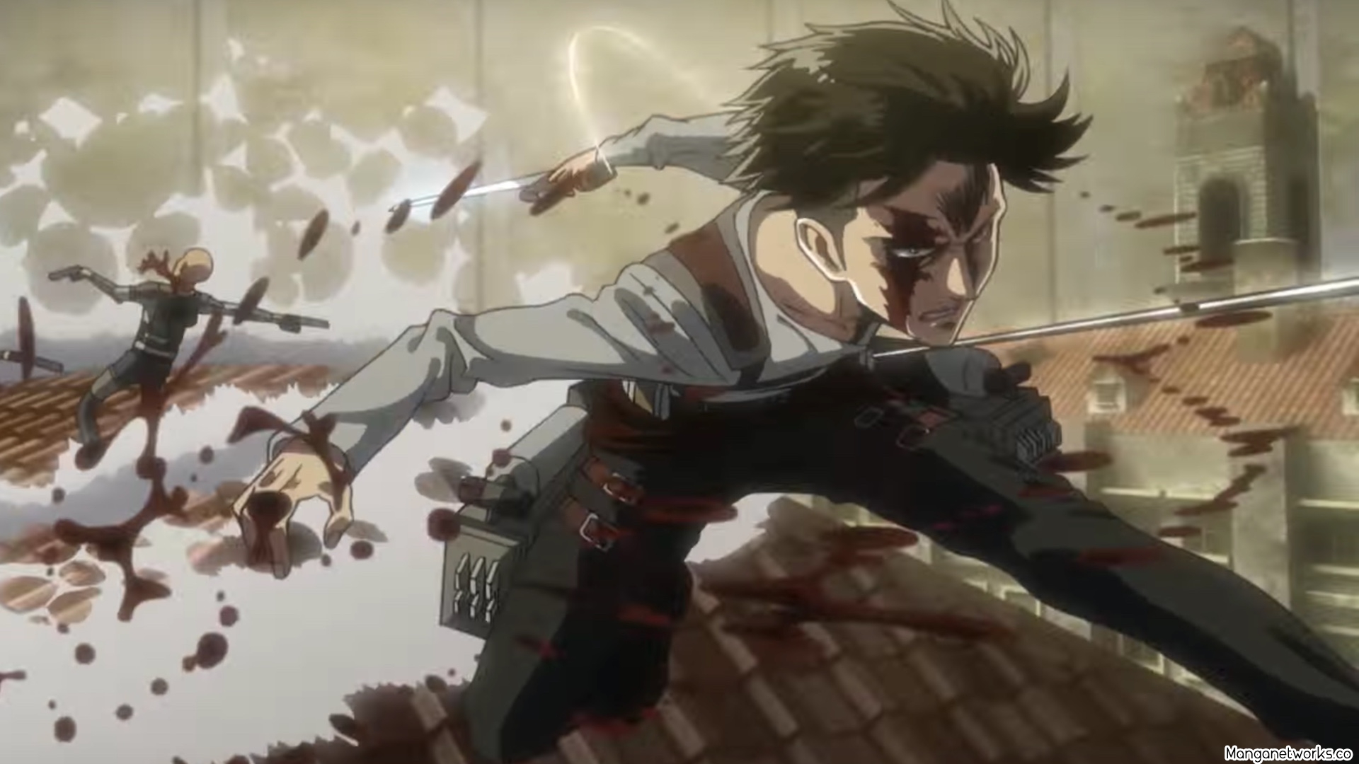 Anime Attack On Titan Season 3 sẽ phải bị tàm ngưng phát sóng vì bão Trami