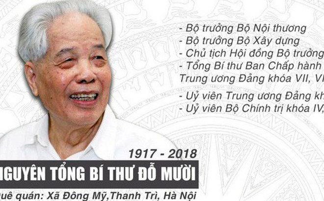 (Infographic) Những đóng góp to lớn của nguyên Tổng Bí thư Đỗ Mười