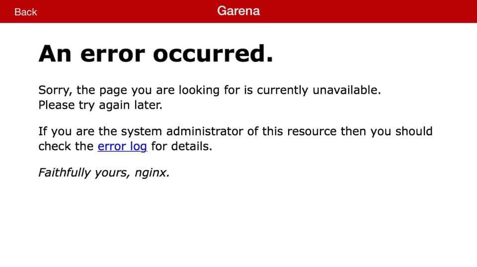 Garena - Hệ thống đăng nhập của Liên Quân Mobile và Âm Dương Sư bị lỗi khiến các game mobile không thể đăng nhập được