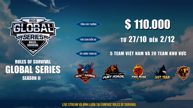 ROS Mobile Global Series: Các đội tuyển Việt Nam thi đấu mở màn đầy ấn tượng