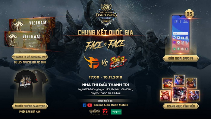 Liên Quân Mobile: Chung kết Đấu Trường Danh Vọng Mùa Đông 2018 sẽ diễn ra tại Hà Nội