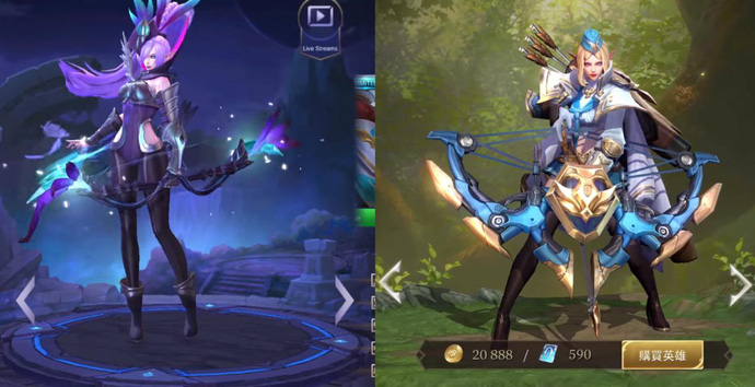 So sánh tướng của Liên Quân Mobile và Mobile Legends, chả khác gì anh em ruột thịt cả