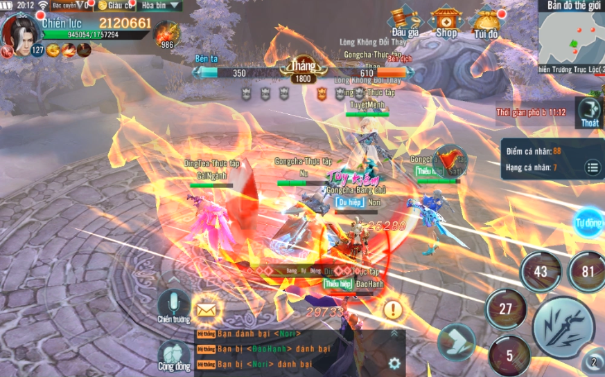 Nhất Kiếm Giang Hồ Mobile gửi tặng 300 Giftcode mừng Huyết Chiến Tống Kim