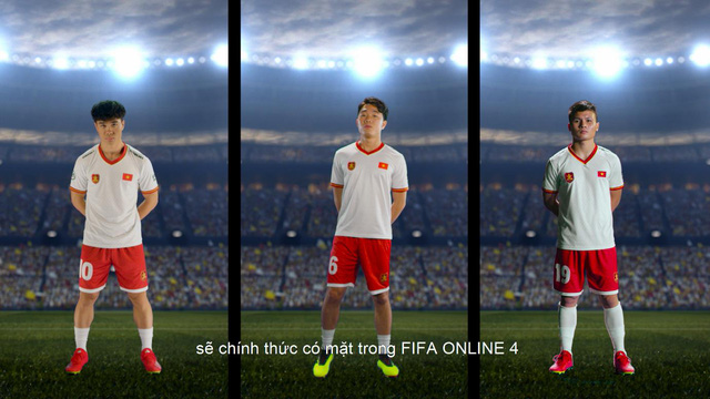 Bộ ba Quang Hải - Xuân Trường - Công Phượng chính thức có mặt trong FIFA Online 4 Việt Nam