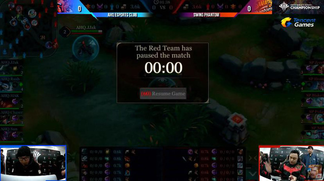 Thảm họa tại giải Liên Quân Mobile Châu Á, tuyển thủ phải đánh đi đánh lại 3 lần