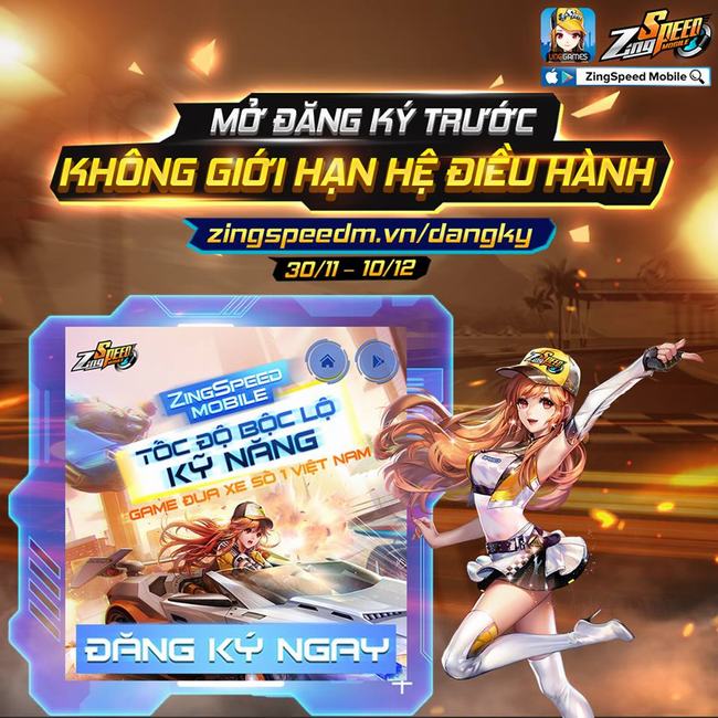 ZingSpeed Mobile mở cửa thử nghiệm vào ngày 11/12
