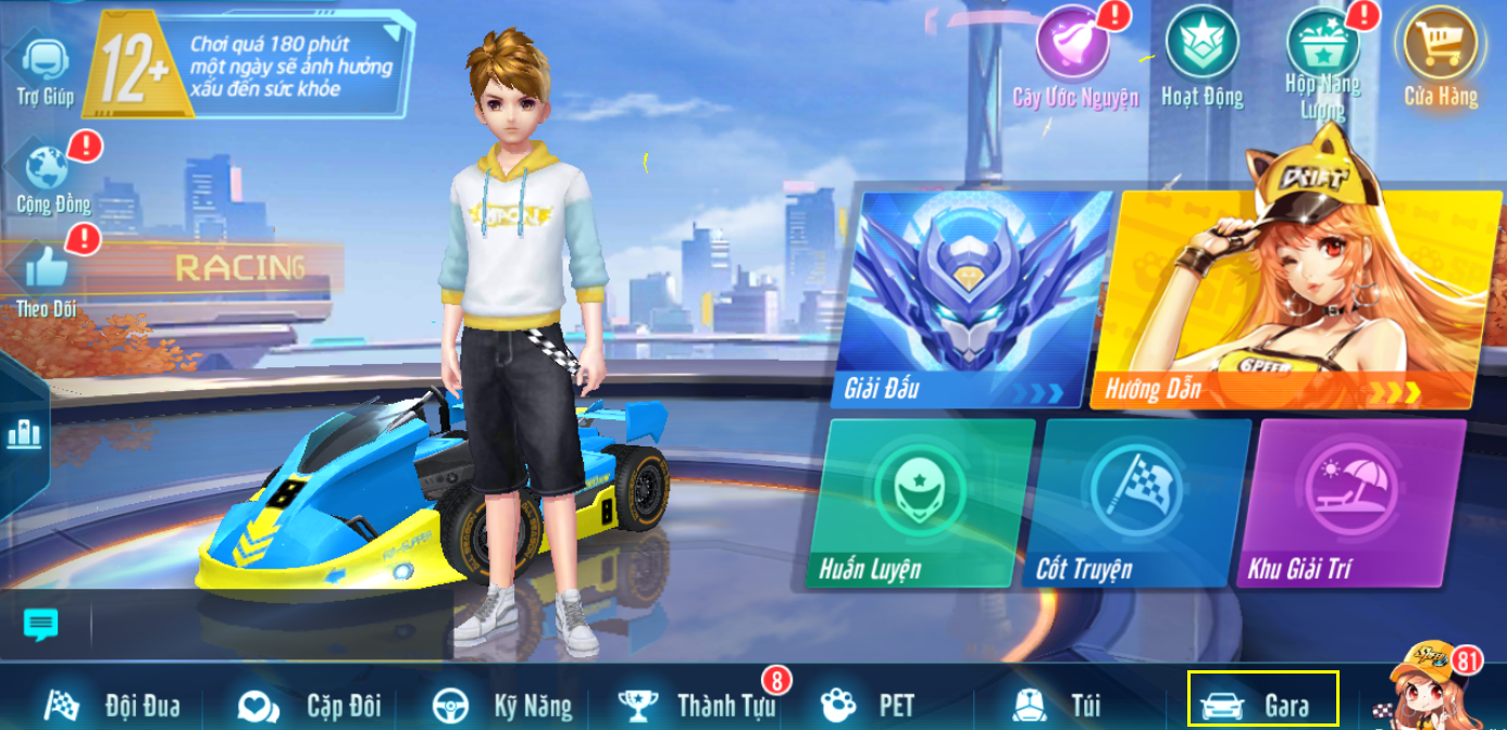 HƯỚNG DẪN CÁCH NÂNG CẤP XE TRONG ZINGSPEED MOBILE